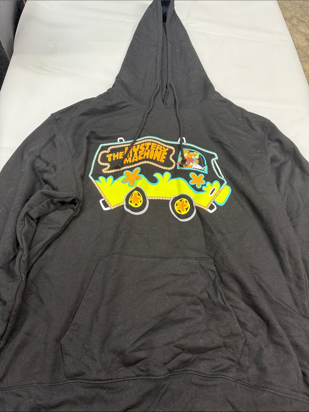 Black Hoodie with Mystery Machine Graphic